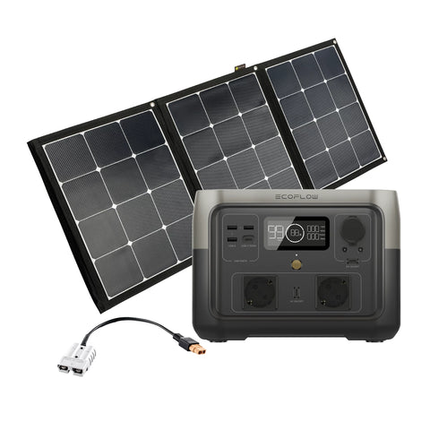 EcoFlow River 2 MAX Powerstation Set mit Solartasche 140W