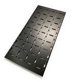 Tischplatte für Sandblechhalter, 730 x 350 mm, Edelstahl, schwarz pulverbeschichtet