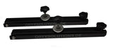 Satz Sandblechhalter, klappbar, schwarz gepulvert