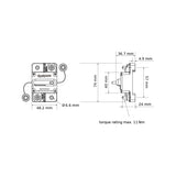 Sicherungsautomat mit Resetschalter M6 (1/4") 30A & 50A